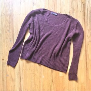 Brandy melville light burgundy fall sweater os xs s